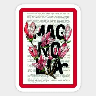magnolia Sticker
